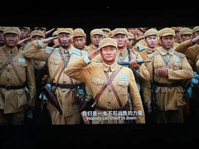 龙岗消防组织新“火焰蓝”观看爱国主义电影《长津湖》